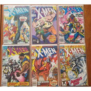LOT OF THE UNCANNY X-MEN #273-285 6 ISSUES MARVEL 1991 VF-NM